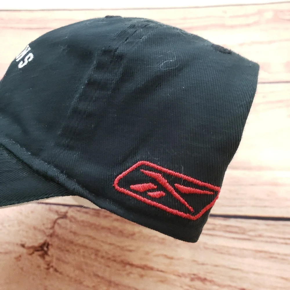 NEW Atlanta Falcons‎ Hat Cap Mens Black Red Strap Back NFL Football Reebok